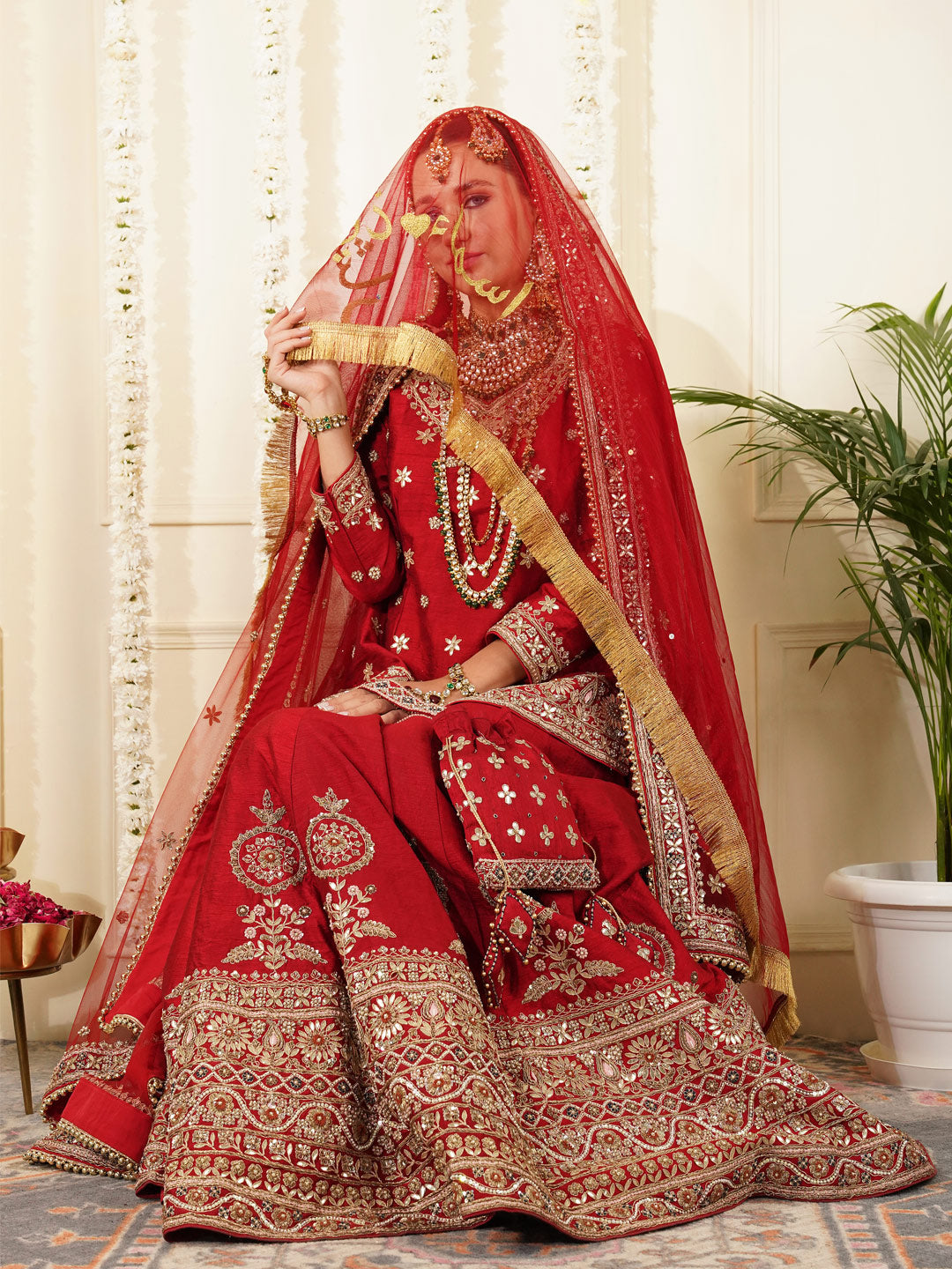 Maharani Heritage Embroidered Bridal Dupatta