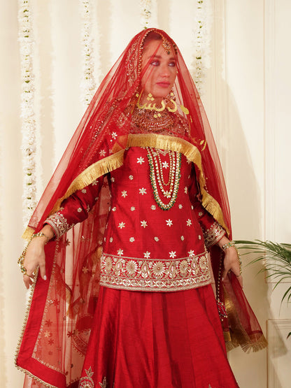 Maharani Heritage Embroidered Bridal Dupatta